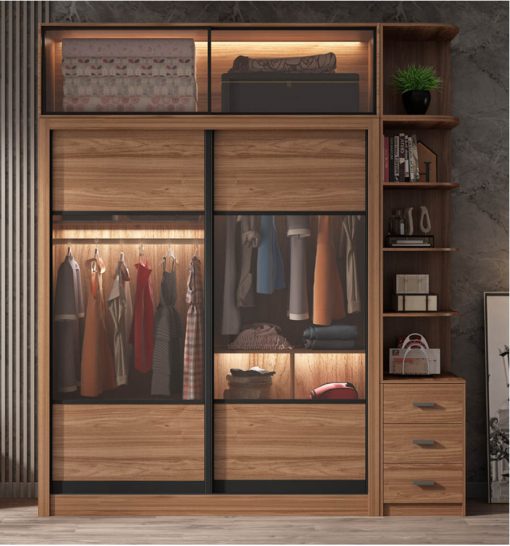 Tủ áo cánh kính  Deco DTK16