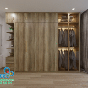 Tủ Quần Áo Cánh Kính Deco DTK116