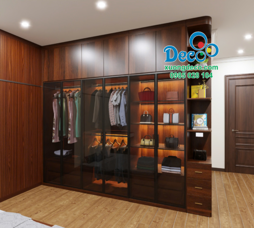 Tủ Quần Áo Cánh Kính DTK143