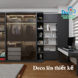 Tủ Quần Áo Cánh Kính DTK145